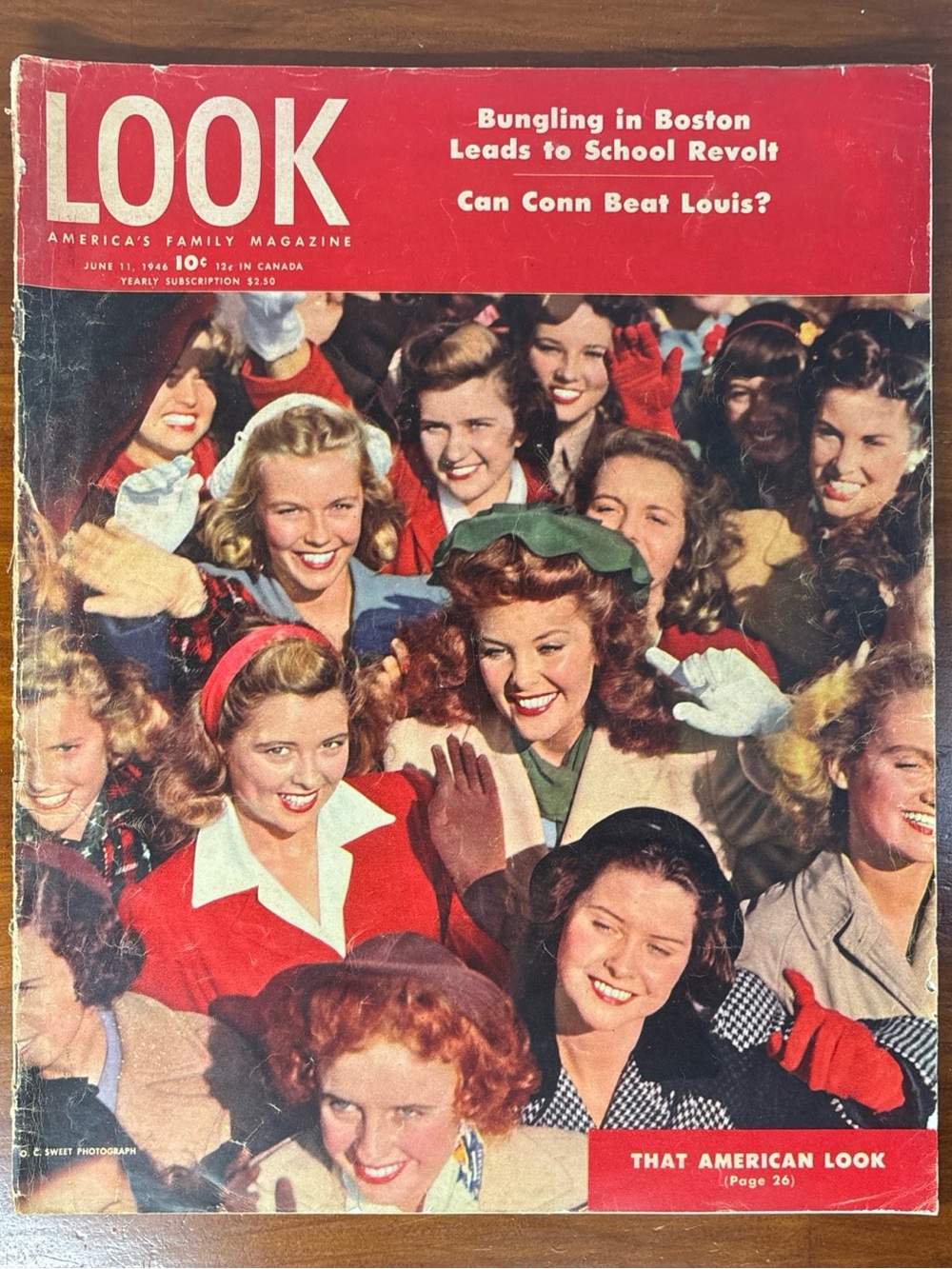 LOOK Magazine June 11, 1946 “That American Look” Cover